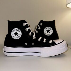Black Converse High Tops Platform